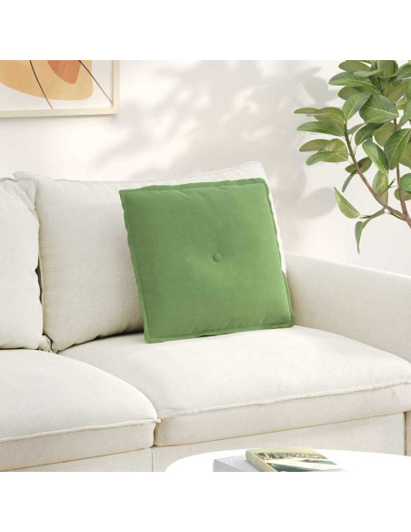 Cuscino per Schiena Verde chiaro 50 x 45 cm Tessuto in Cords