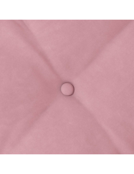 Cuscino per Schiena Rosa 50 x 45 cm Tessuto in Cords