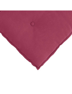 Cuscino per Schiena Rosso Vino 50 x 45 cm Tessuto in Cords 2