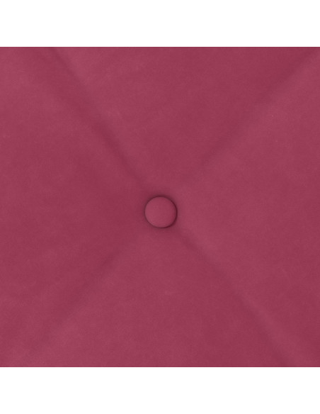 Cuscino per Schiena Rosso Vino 50 x 45 cm Tessuto in Cords