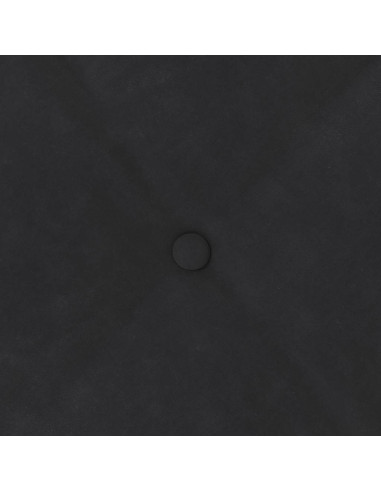 Cuscino per Schiena Nero 50 x 45 cm Tessuto in Cords