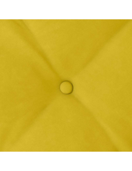 Cuscino per Schiena Giallo 50 x 45 cm Tessuto in Cords