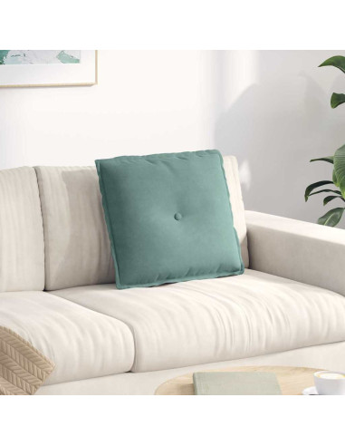 Cuscino per Schiena Verde Mare 50 x 45 cm Tessuto in Cords