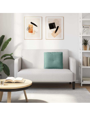 Cuscino per Schiena Verde Mare 50 x 45 cm Tessuto in Cords