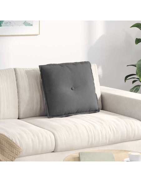 Cuscino per Schiena Grigio scuro 50 x 45 cm