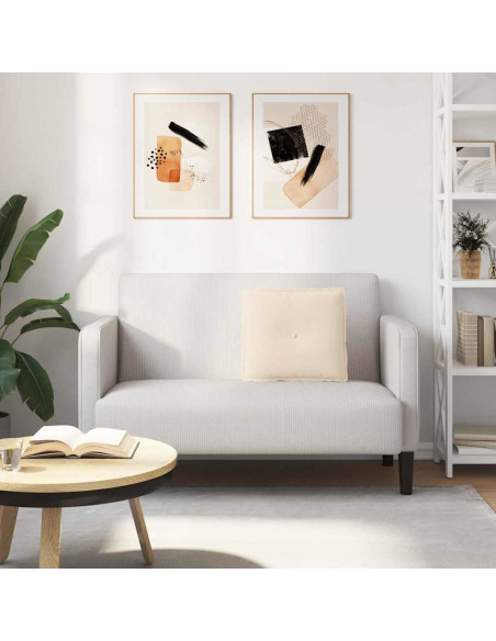 Cuscino per Schiena Beige 50 x 45 cm Tessuto in Microfibra