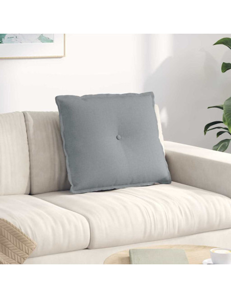 Cuscino per Schiena Grigio chiaro 60 x 19 x 50 cm Tessuto