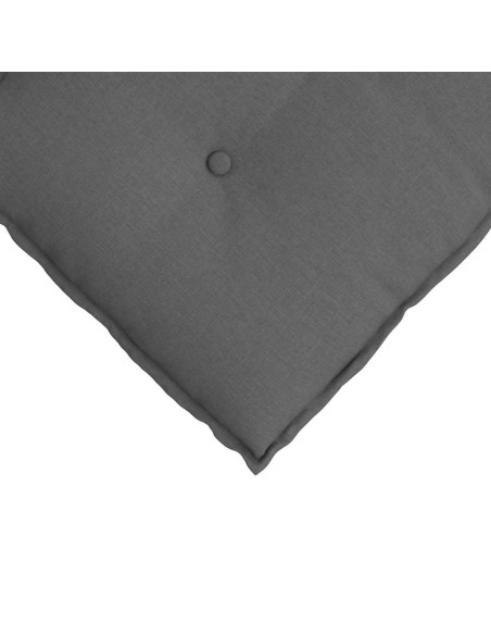 Cuscino per Schiena Grigio scuro 60 x 19 x 50 cm Tessuto