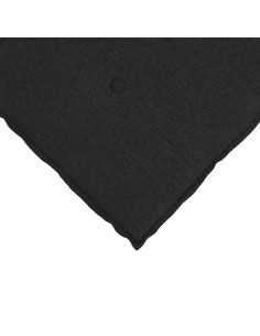 Cuscino per Schiena Nero 60 x 19 x 50 cm Tessuto 2