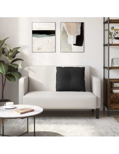 Cuscino per Schiena Nero 60 x 19 x 50 cm Tessuto