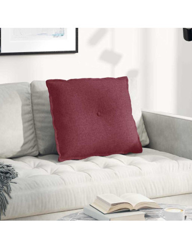 Cuscino per Schiena Rosso Vino 60 x 19 x 50 cm Tessuto