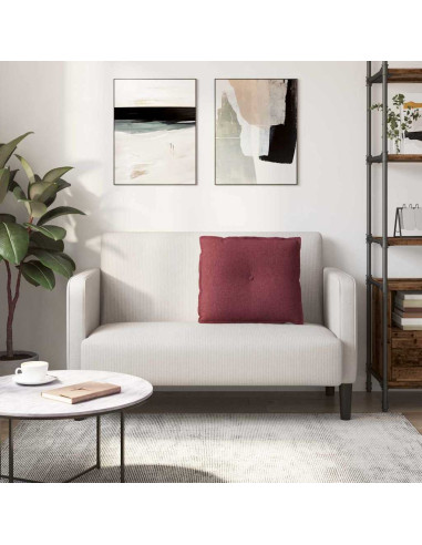 Cuscino per Schiena Rosso Vino 60 x 19 x 50 cm Tessuto