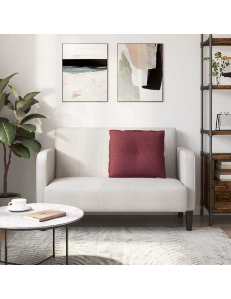 Cuscino per Schiena Rosso Vino 60 x 19 x 50 cm Tessuto