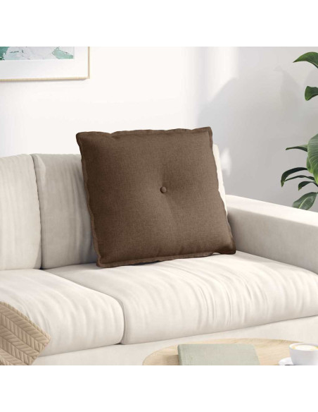 Cuscino per Schiena Marrone 60 x 19 x 50 cm Tessuto