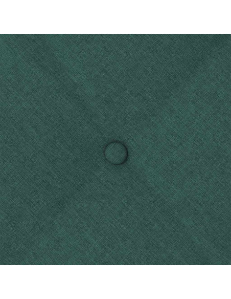 Cuscino per Schiena Verde Scuro 60 x 19 x 50 cm Tessuto