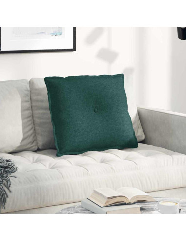 Cuscino per Schiena Verde Scuro 60 x 19 x 50 cm Tessuto