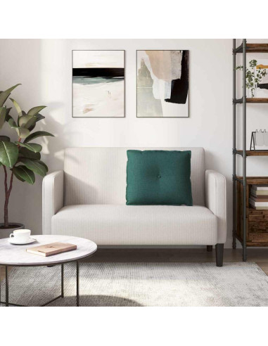 Cuscino per Schiena Verde Scuro 60 x 19 x 50 cm Tessuto