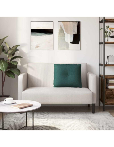 Cuscino per Schiena Verde Scuro 60 x 19 x 50 cm Tessuto