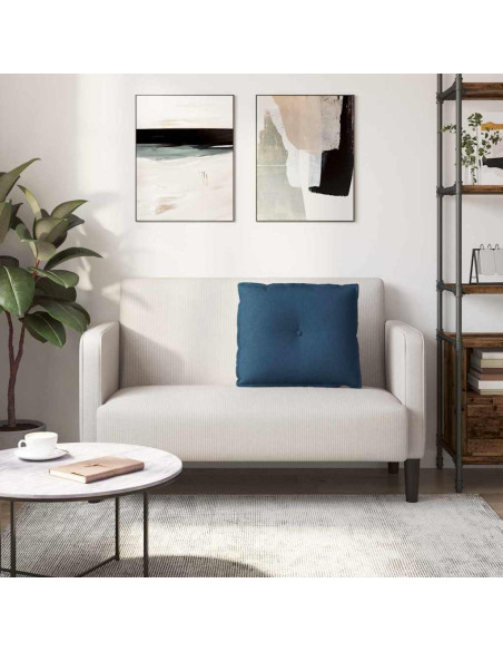 Cuscino per Schiena Blu 60 x 19 x 50 cm Tessuto