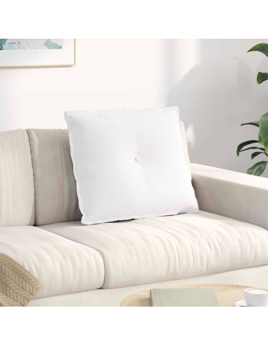 Cuscino per Schiena Bianco 60 x 19 x 50 cm Tessuto