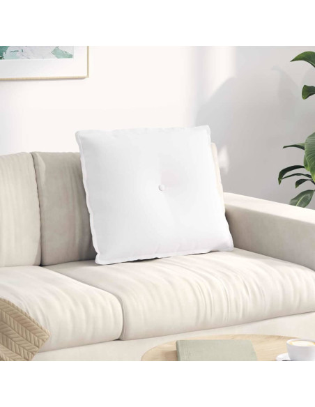 Cuscino per Schiena Bianco 60 x 19 x 50 cm Tessuto