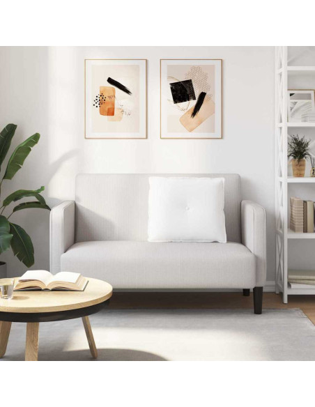 Cuscino per Schiena Bianco 60 x 19 x 50 cm Tessuto