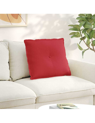 Cuscino per Schiena Rosso 60 x 19 x 50 cm Tessuto