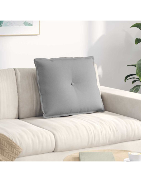 Cuscino per Schiena Grigio Nuvola 60 x 19 x 50 cm Tessuto