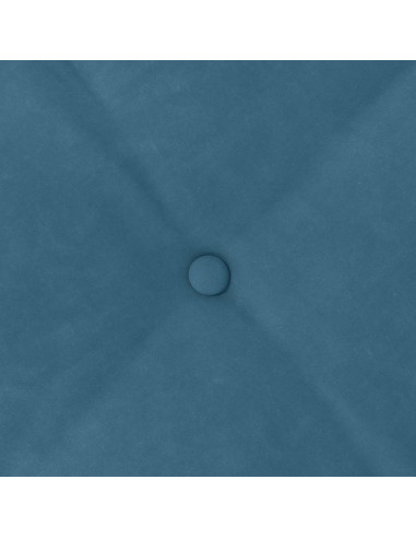 Cuscino per Schiena Blu 60 x 50 cm Tessuto in Cords