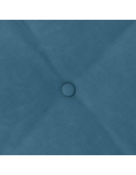 Cuscino per Schiena Blu 60 x 50 cm Tessuto in Cords