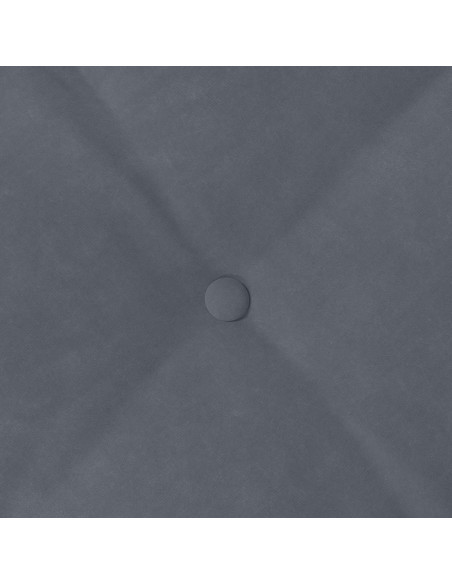 Cuscino per Schiena Grigio scuro 60 x 50 cm Tessuto in Cords