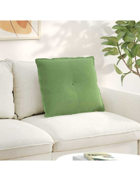 Cuscino per Schiena Verde chiaro 60 x 50 cm Tessuto in Cords