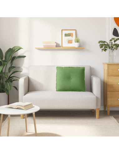 Cuscino per Schiena Verde chiaro 60 x 50 cm Tessuto in Cords