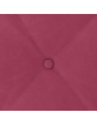 Cuscino per Schiena Rosso Vino 60 x 50 cm Tessuto in Cords
