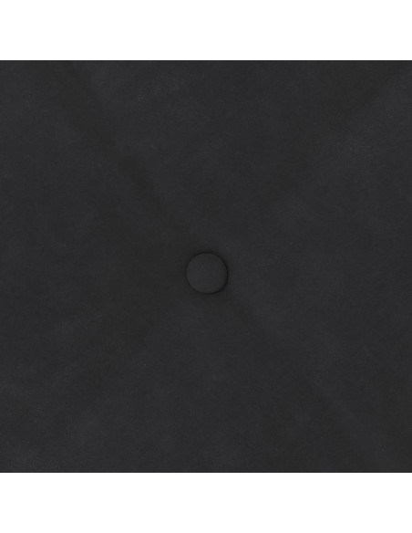 Cuscino per Schiena Nero 60 x 50 cm Tessuto in Cords