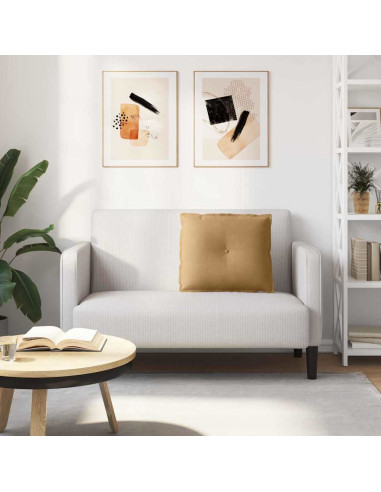 Cuscino per Schiena Marrone 60 x 50 cm Tessuto in Cords