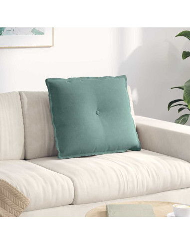 Cuscino per Schiena Verde Mare 60 x 50 cm Tessuto in Cords