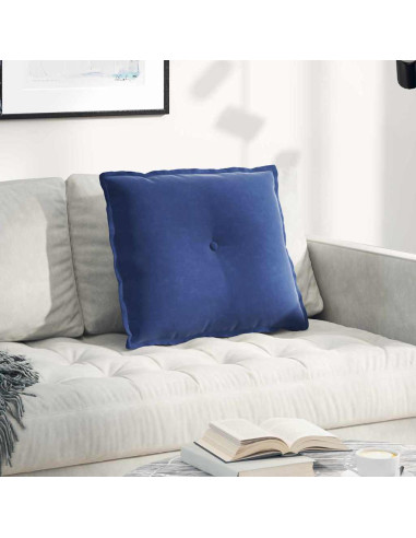 Cuscino per Schiena Blu Polizia 60 x 50 cm Tessuto in Cords