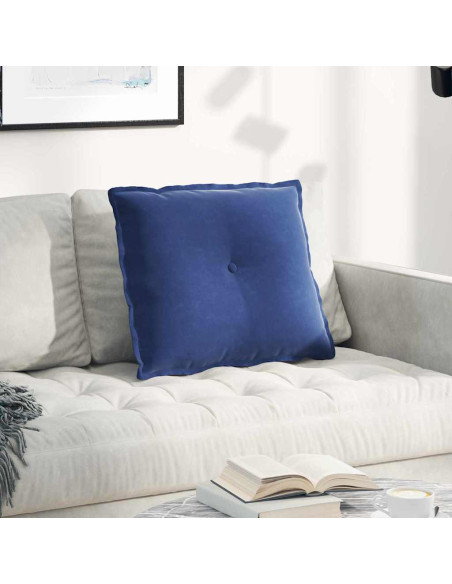 Cuscino per Schiena Blu Polizia 60 x 50 cm Tessuto in Cords