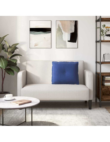 Cuscino per Schiena Blu Polizia 60 x 50 cm Tessuto in Cords