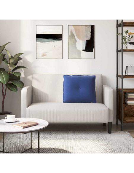 Cuscino per Schiena Blu Polizia 60 x 50 cm Tessuto in Cords