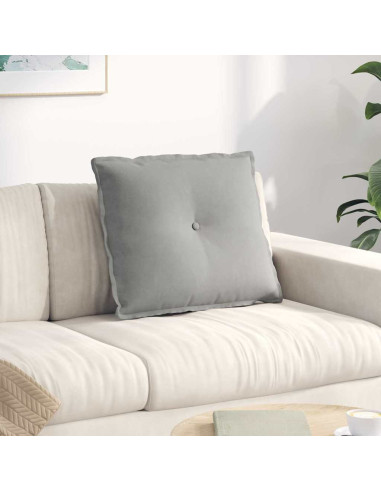 Cuscino per Schiena Grigio chiaro 60 x 50 cm