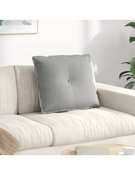 Cuscino per Schiena Grigio chiaro 60 x 50 cm