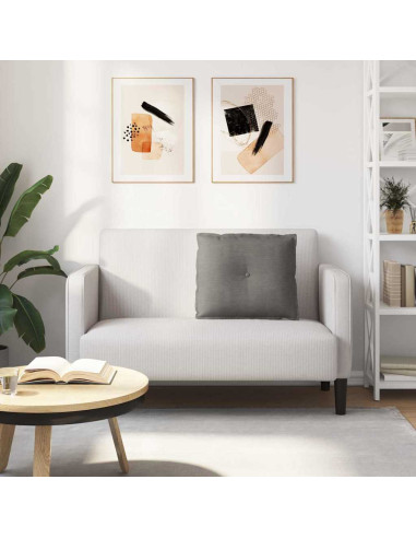 Cuscino per Schiena Grigio chiaro 60 x 50 cm Tessuto in Cords