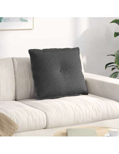 Cuscino per Schiena Grigio scuro 60 x 50 cm Tessuto in Cords