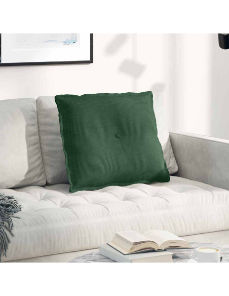 Cuscino per Schiena Verde Giungla 60 x 50 cm Tessuto in Cords
