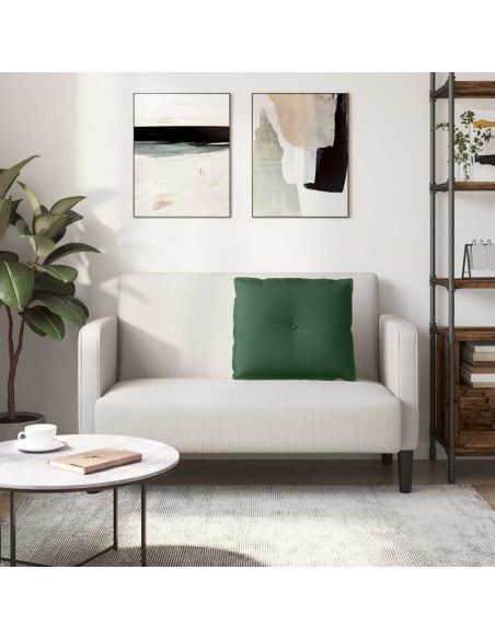 Cuscino per Schiena Verde Giungla 60 x 50 cm Tessuto in Cords