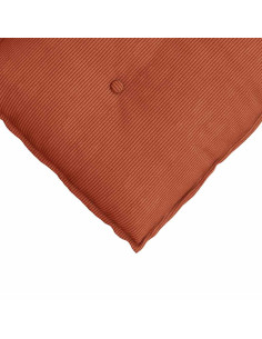 Cuscino per Schiena Rosso Arancio 60 x 50 cm Tessuto in Cords 2