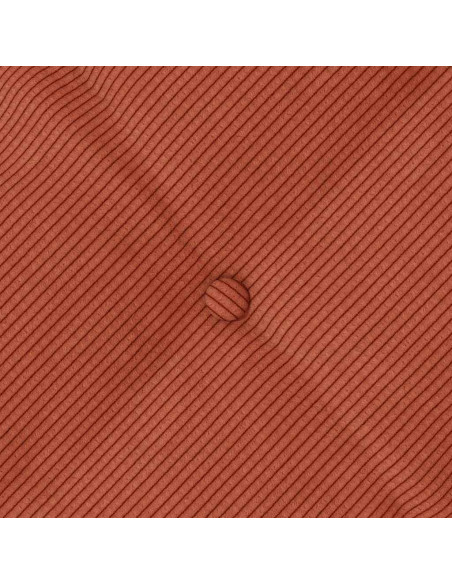 Cuscino per Schiena Rosso Arancio 60 x 50 cm Tessuto in Cords