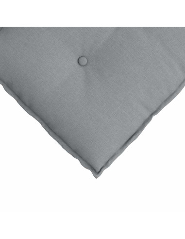 Cuscino per Schiena Grigio chiaro 80 x 19 x 50 cm Tessuto